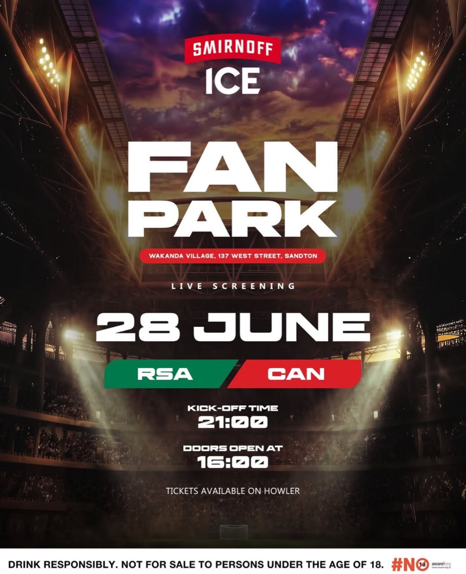 Smirnoff Ice's watch party at Wakanda Village