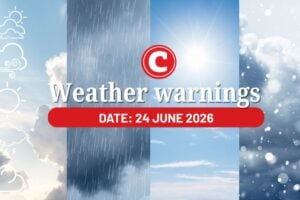 Weather forecast 24 June 2026