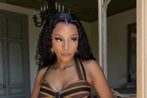 Bonang Matheba's Cannes birthday look spotlights Nigerian sustainable brand Hertunba