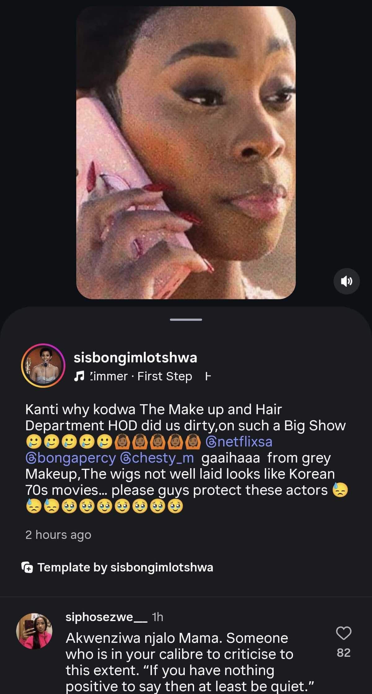 Bongi Mlotshwa under fire for criticising hair and makeup on Netflix's The Polygamist