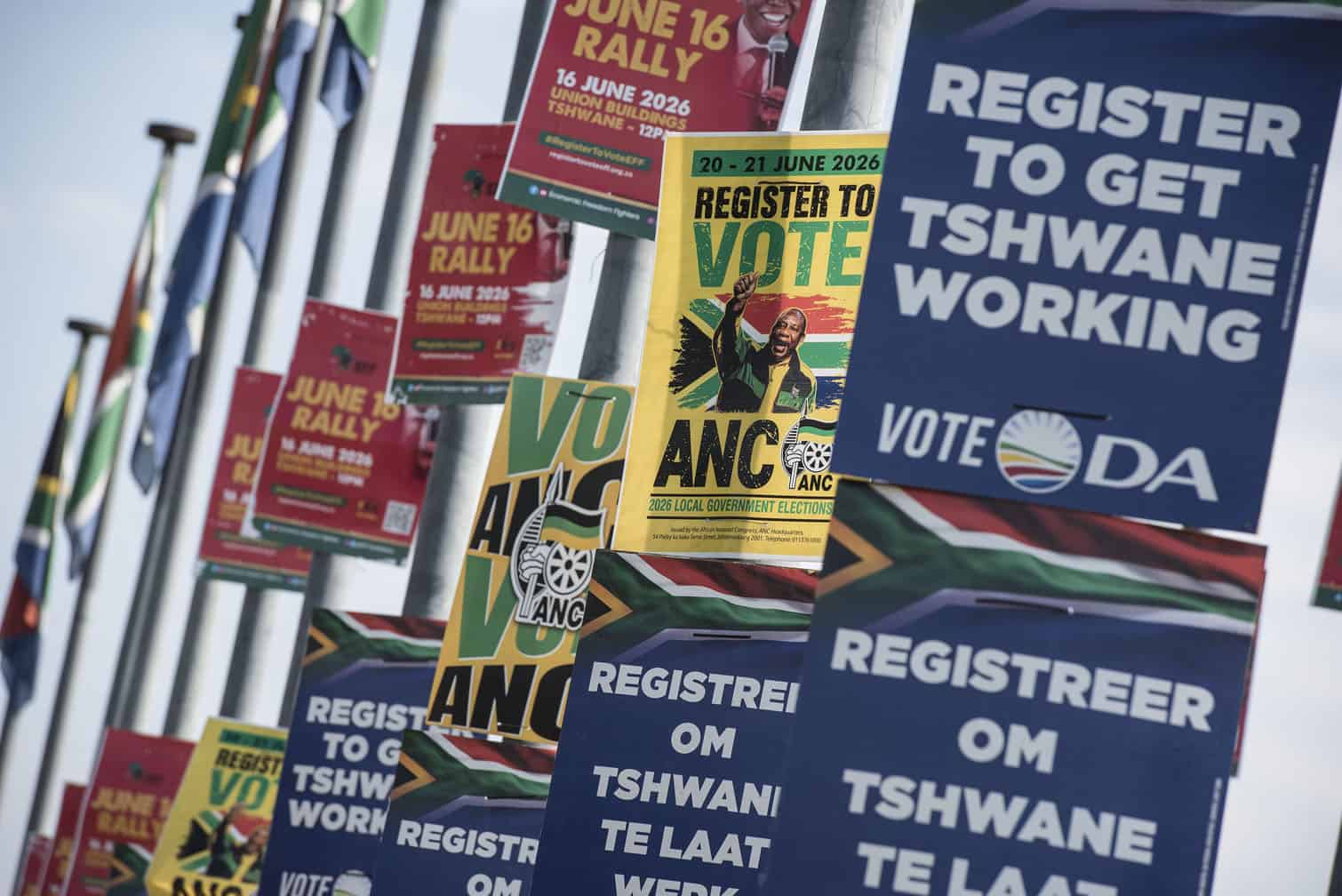 Various political party posters