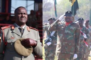 Brigadier General Fikile Basil Konjwayo (left) was honoured with a special retirement parade in Potchefstroom on Saturday, May 30.