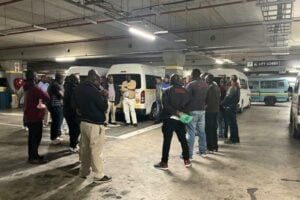 Fourways taxi operators meet for a congestion solution.