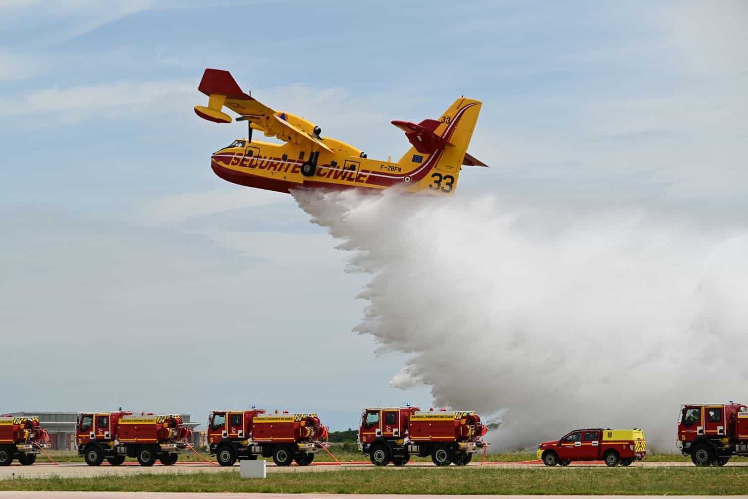 A Canadair CL-415 aircraft
