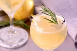 Pear and Elderflower cocktail