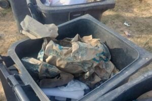 Refuse that Farmall residents claim was not collected for three weeks.