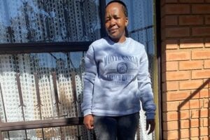 Halls hero, Relebohile Evelyn Thapelo, posing for a picture