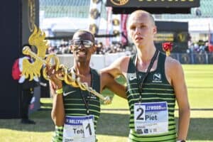 Tete Dijana and Piet Wiersma at the Comrades Marathon