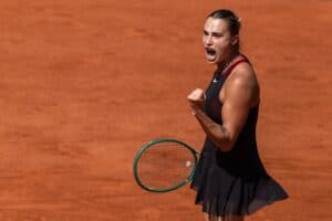 Aryna Sabalenka at the French Open