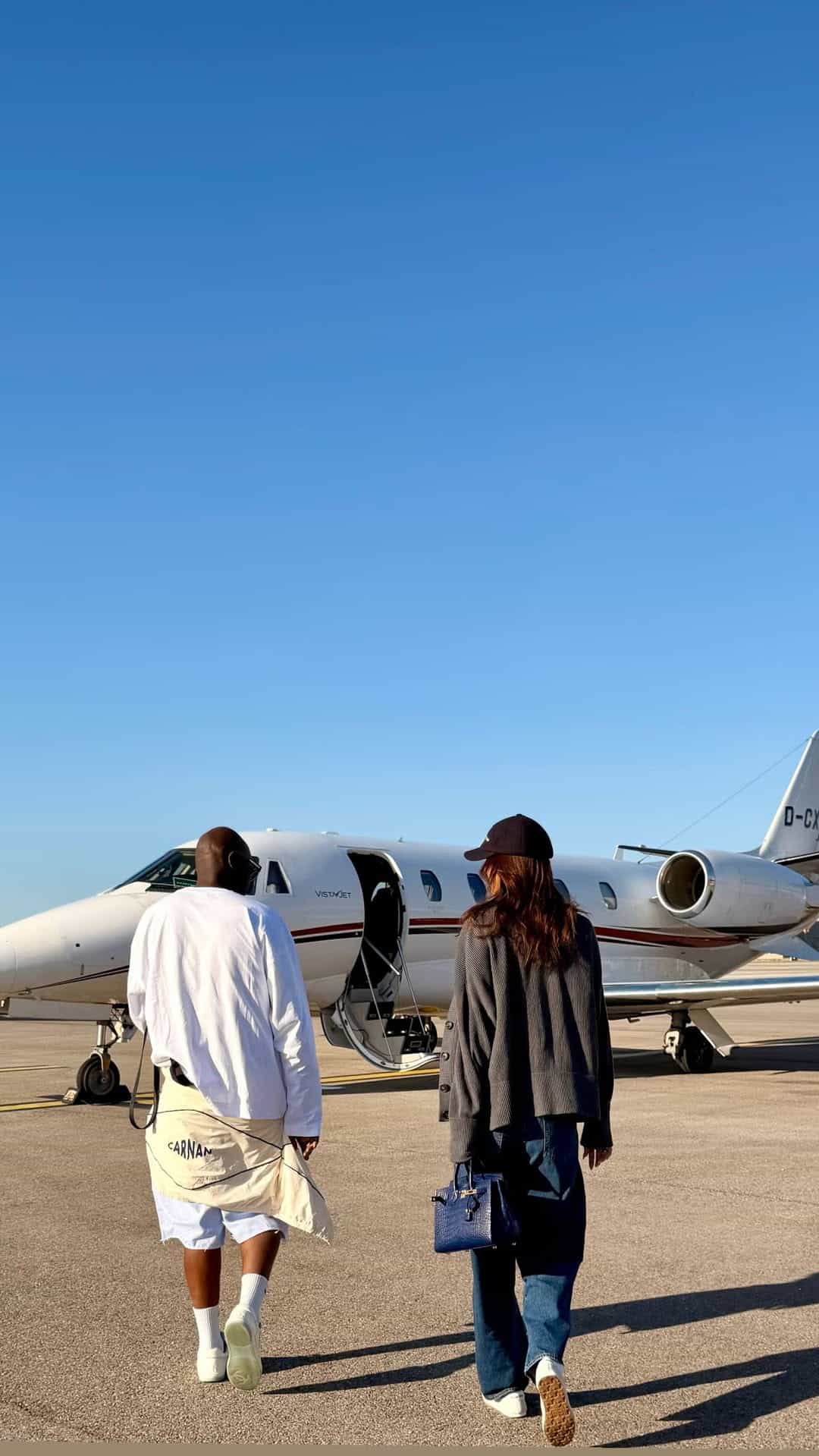 DJ Black Coffee and his girlfriend, Victoria Gonzalez in Monaco. Picture: Instagram, @victoriagonzalezzg