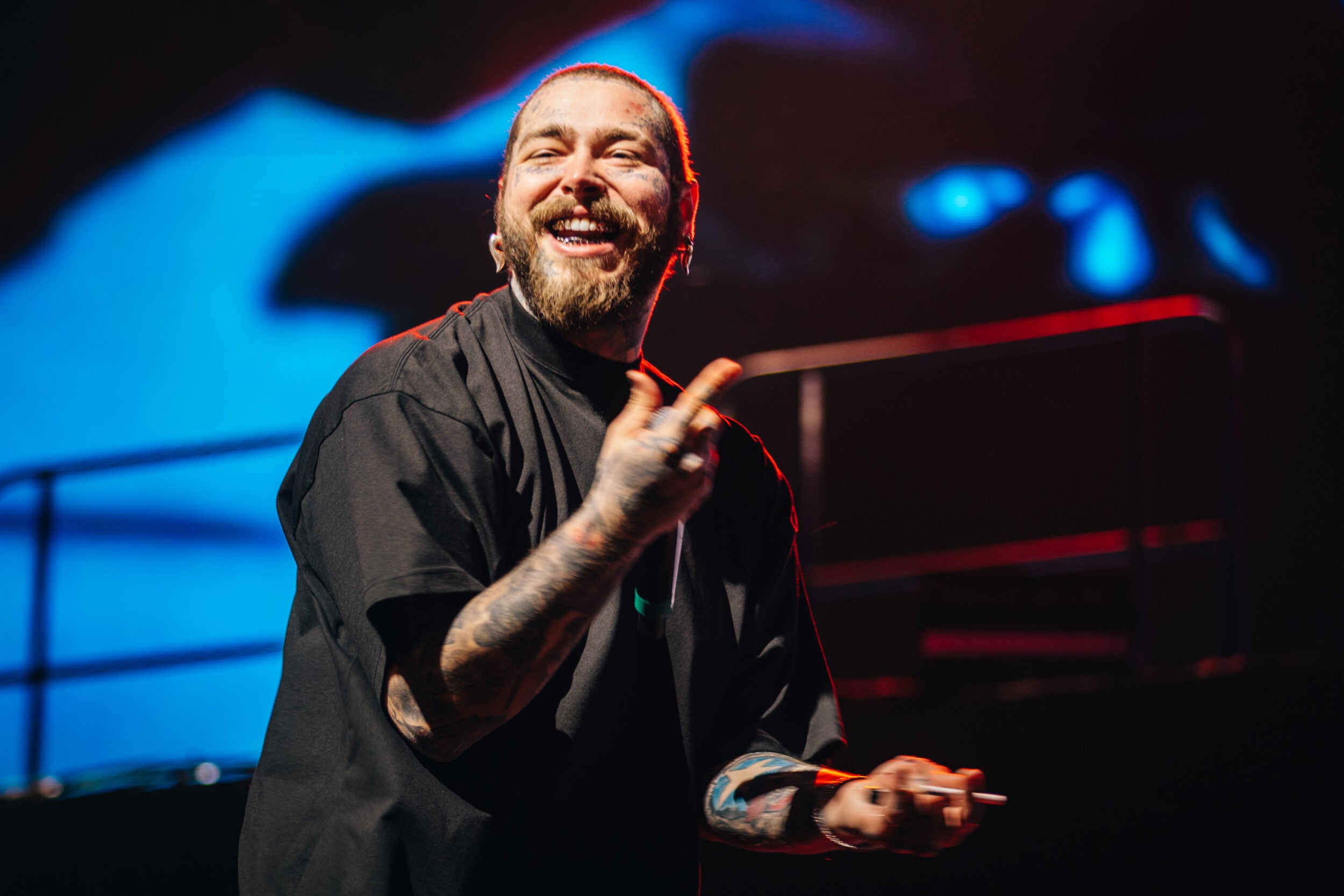 Post Malone performs at the Sahara Tent at 2022 Coachella Valley Music and Arts Festival weekend 1 - day 2 on April 16, 2022 in Indio, California. Picture via Matt Winkelmeyer/Getty Images for Coachella