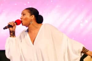Monique Bingham performs at SummerStage at Rumsey Playfield, Central Park in New York City. Picture by Donna Ward/Getty Images