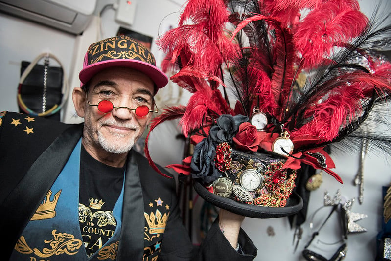 Kevin Ellis changes costume 11 times during the experience. Picture Michele Bega / The Citizen