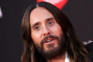 US actor, producer and musician Jared Leto attends the world premiere of Disney's "Tron: Ares" at the TCL Chinese Theatre in Hollywood, California on October 6, 2025. Picture via VALERIE MACON / AFP