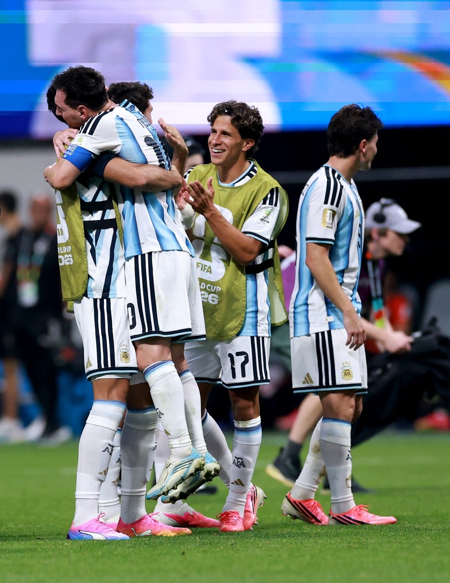 Lionel Messi of Argentina celebrates after the Fifa World Cup 2026 round Of 16 match between Argentina and Egypt at Atlanta Stadium on 7 July 2026 in Atlanta, Georgia. Picture: Elsa/Getty Images/AFP Picture