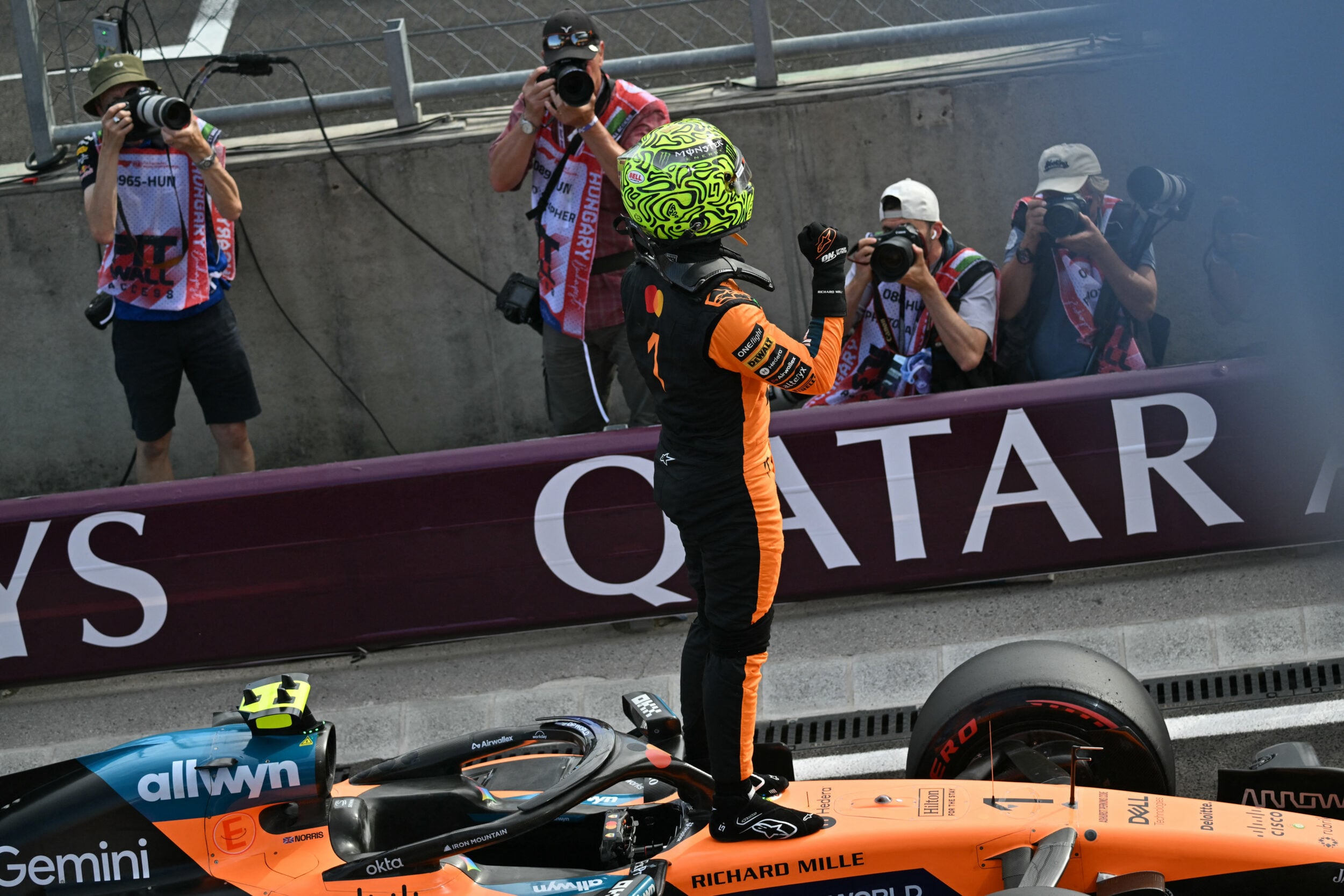Norris back on pole for McLaren at Hungarian GP