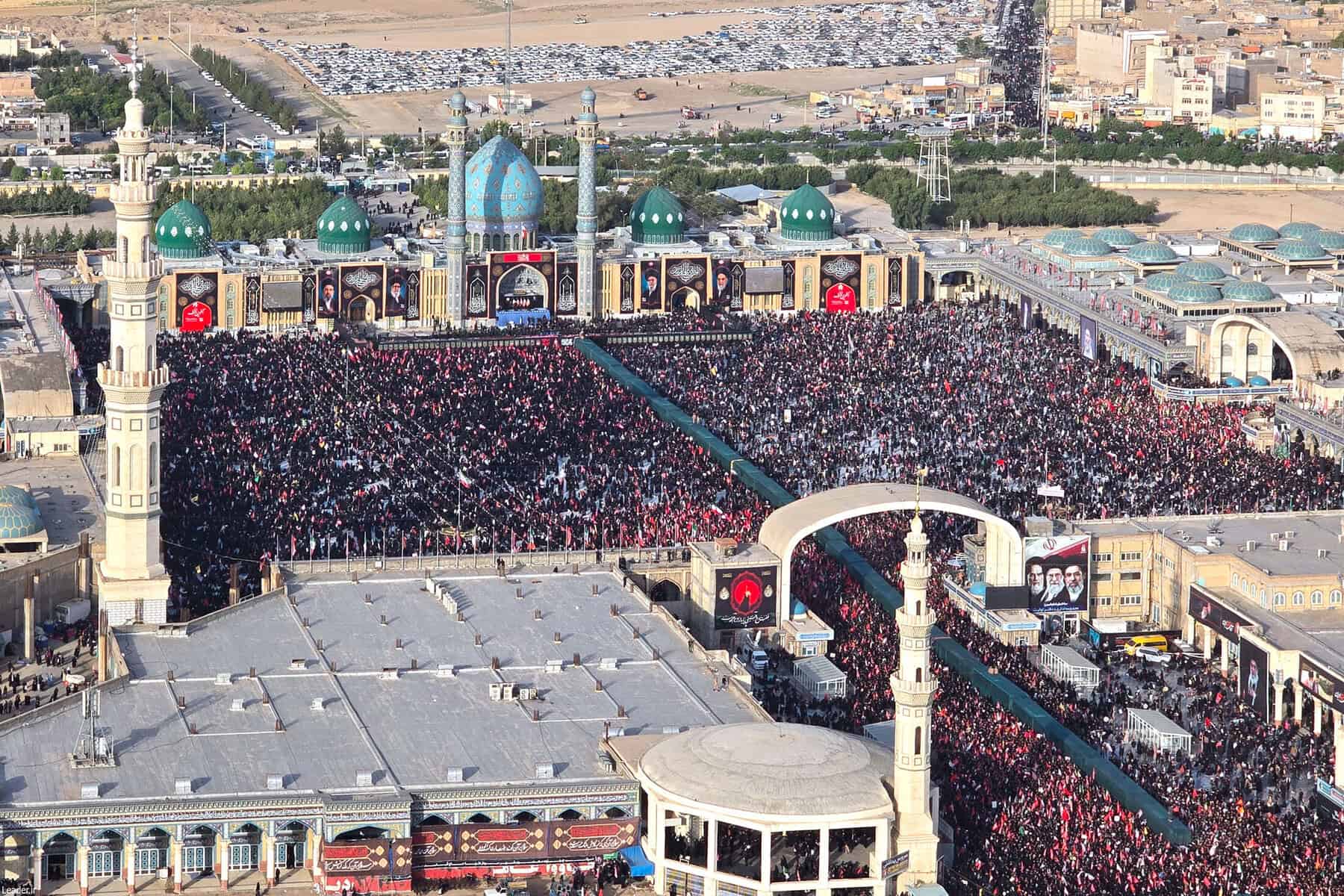 Crowds bid farewell to Khamenei in Iranian holy city of Qom