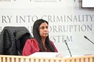 Masemola's arrest 'calculated' and meant to 'embarrass' him, Madlanga tells Andrea Johnson