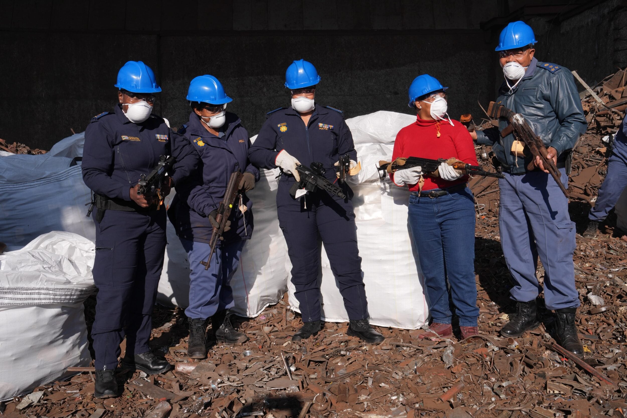 Police destroy guns
