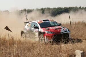A Toyota Yaris at a Rally