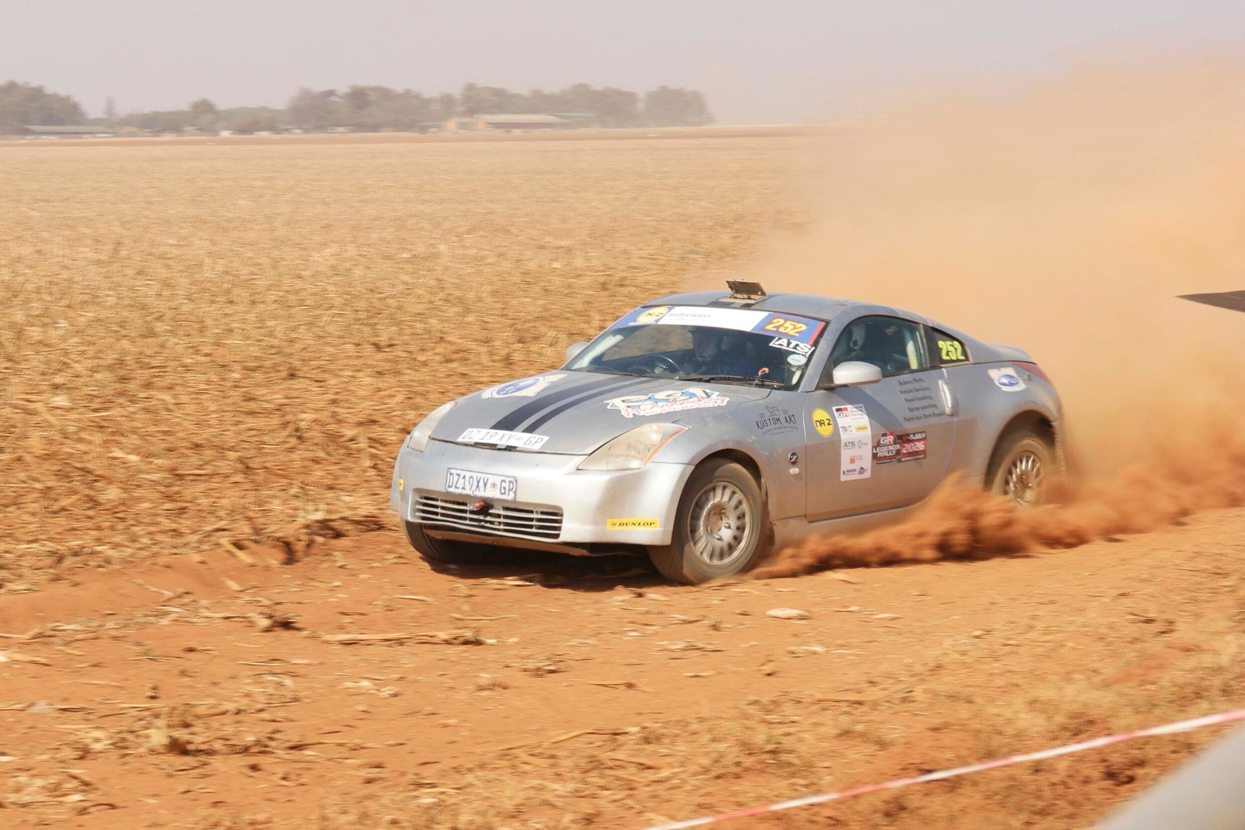 A Nissan 350Z at a Rally