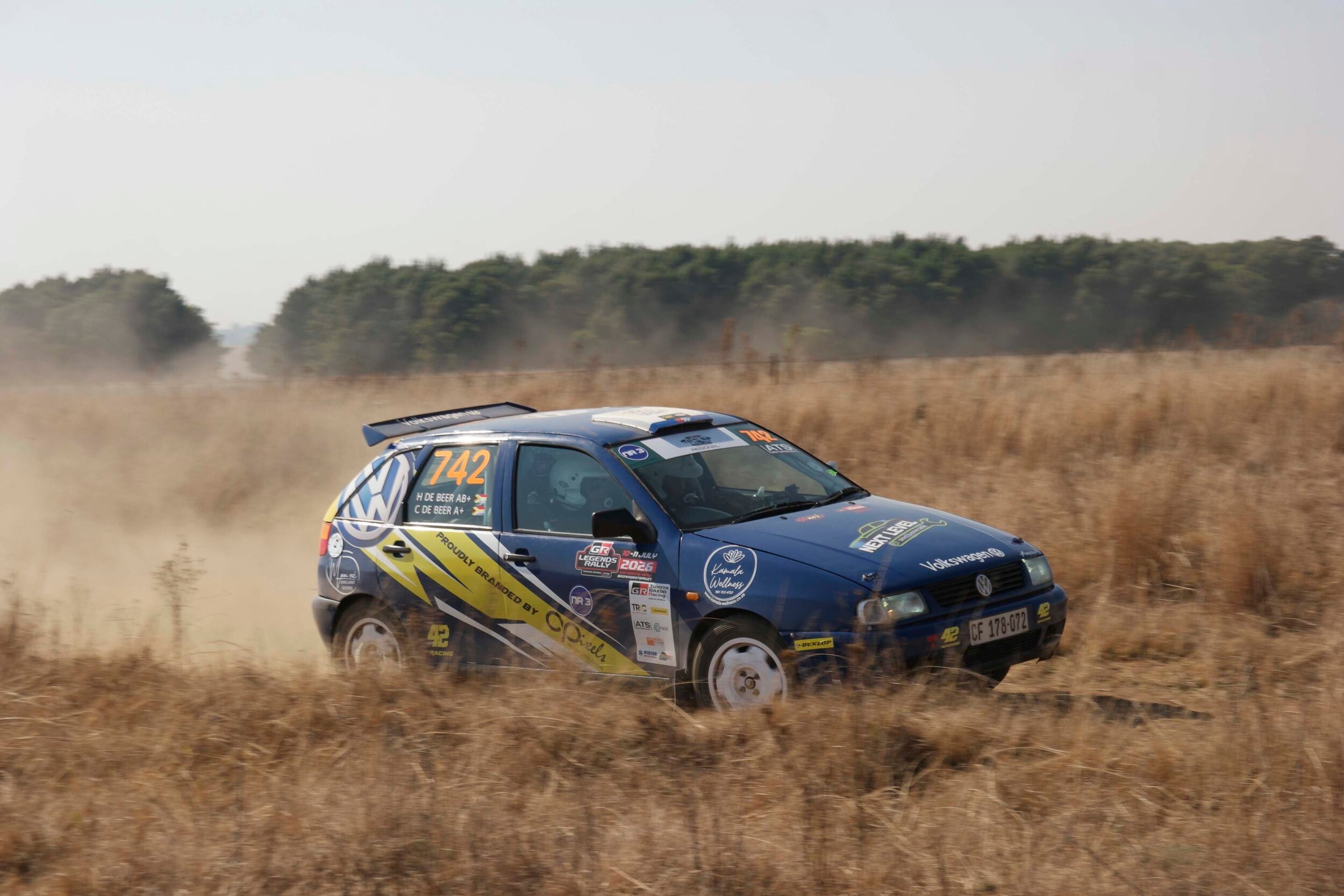 A VW Polo in a Rally