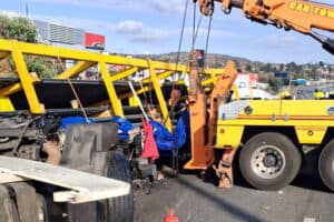 N12 truck crash claims the life of driver.