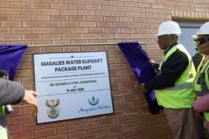 President Cyril Ramaphosa at Hammanskraal water