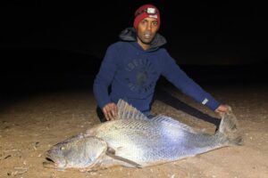 Jeremy Marimuthu recently caught this kob on live bait at Tinley Manor.
