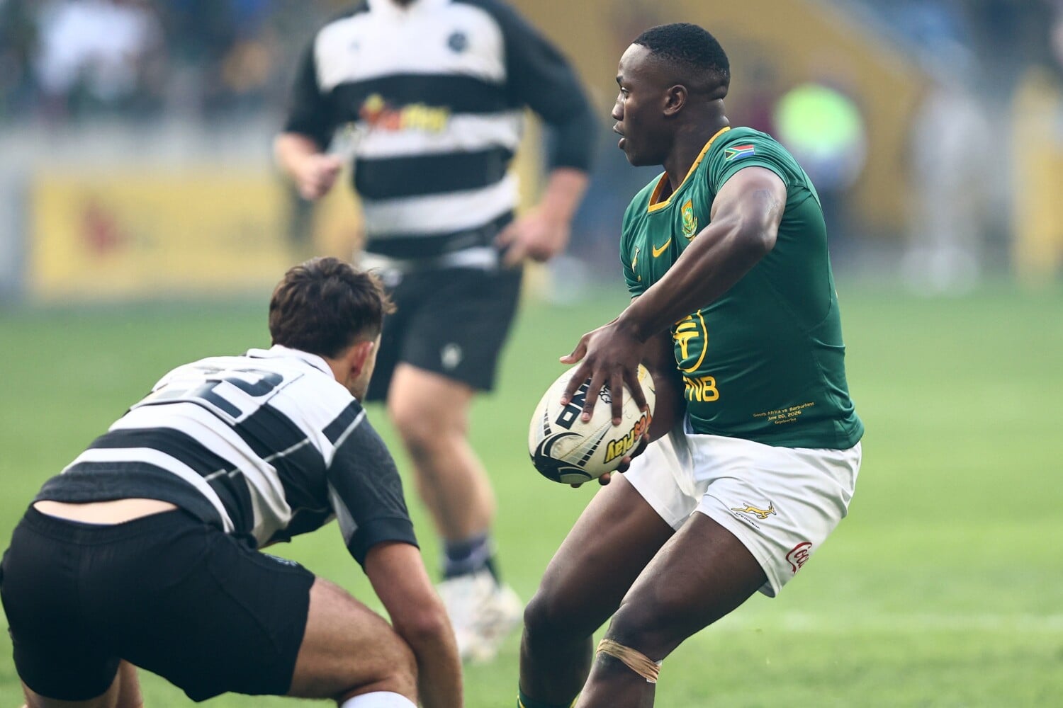 'He doesn't stand back,' says Rassie about Springbok debutant Vusi Moyo