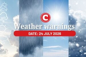 Weather forecast 24 July 2026