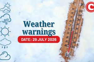 Weather forecast for 29 July 2026