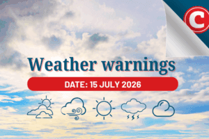 Weather forecast for 15 July 2026