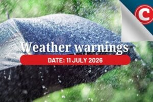 Weather forecast 11 July 2026