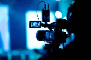 Videographer close up