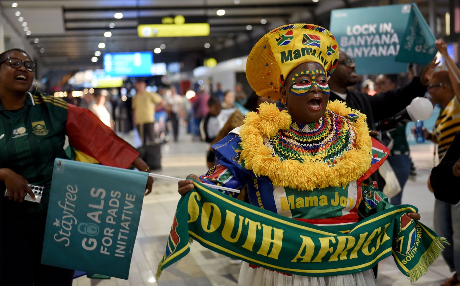 Football superfan Mama Joy Chauke