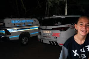 K9 Saps Search and Rescue and Mi7 carried out extensive searches after 16-year-old Claudine McGregor. She has since been found safe.