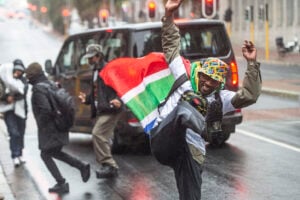 Protestors during the march with Concerned Citizens
