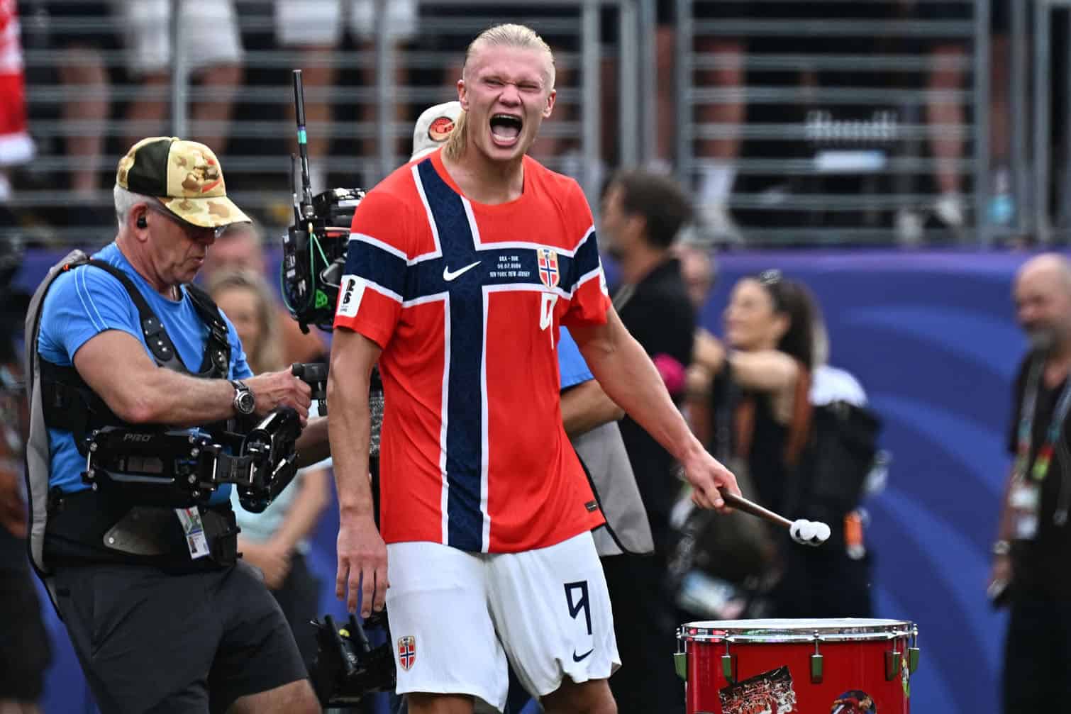 Norway's forward #09 Erling Braut Haaland