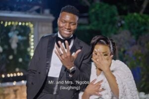 Hlulani Ngobeni and Nompumelelo Sobopha share an instant spark at the altar in the explosive premiere of 'Married At First Sight Mzansi' Season 3 – the couple already winning fans’ hearts. Picture: Instagram, @connect_tv