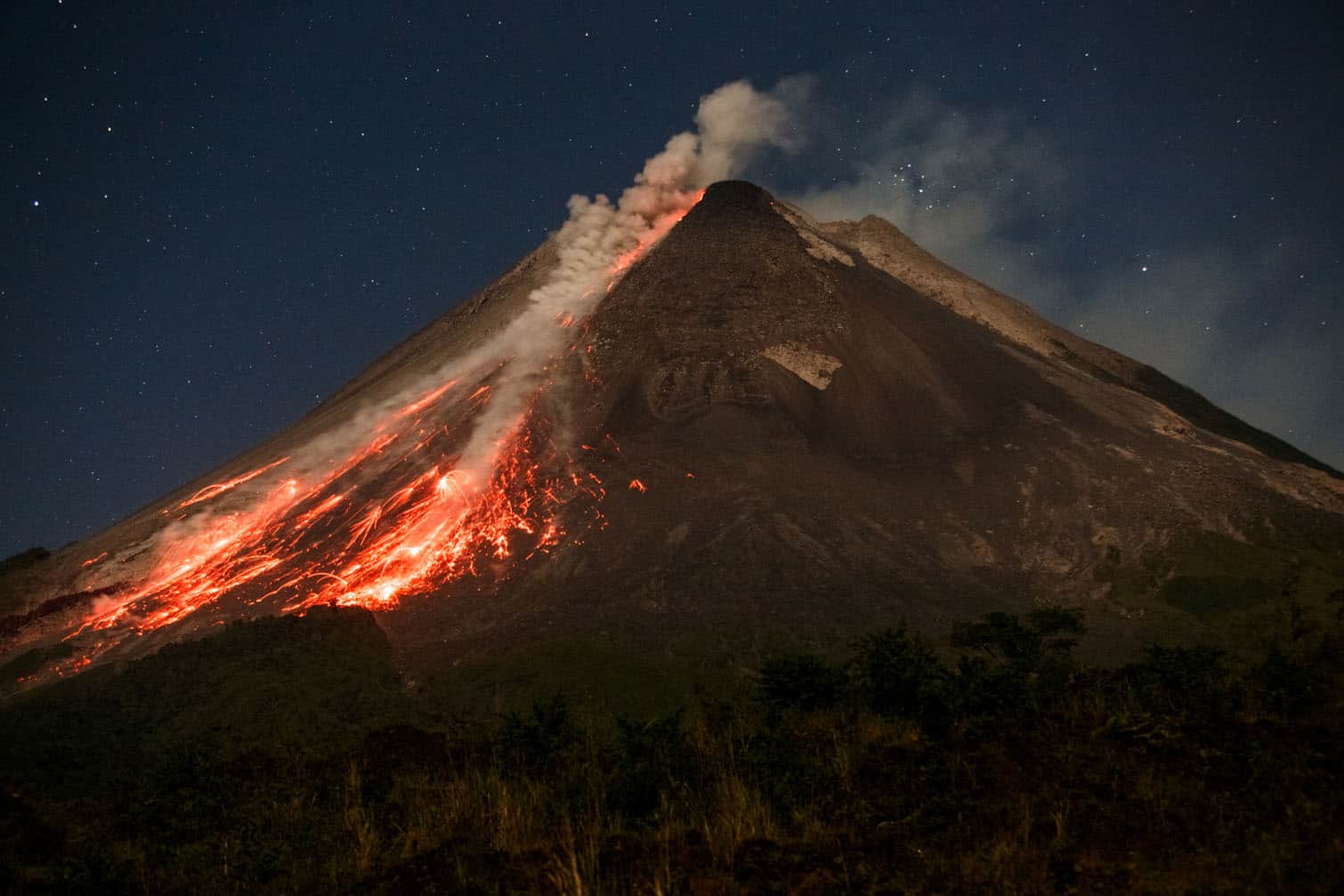 Lava and pyroclastic flows
