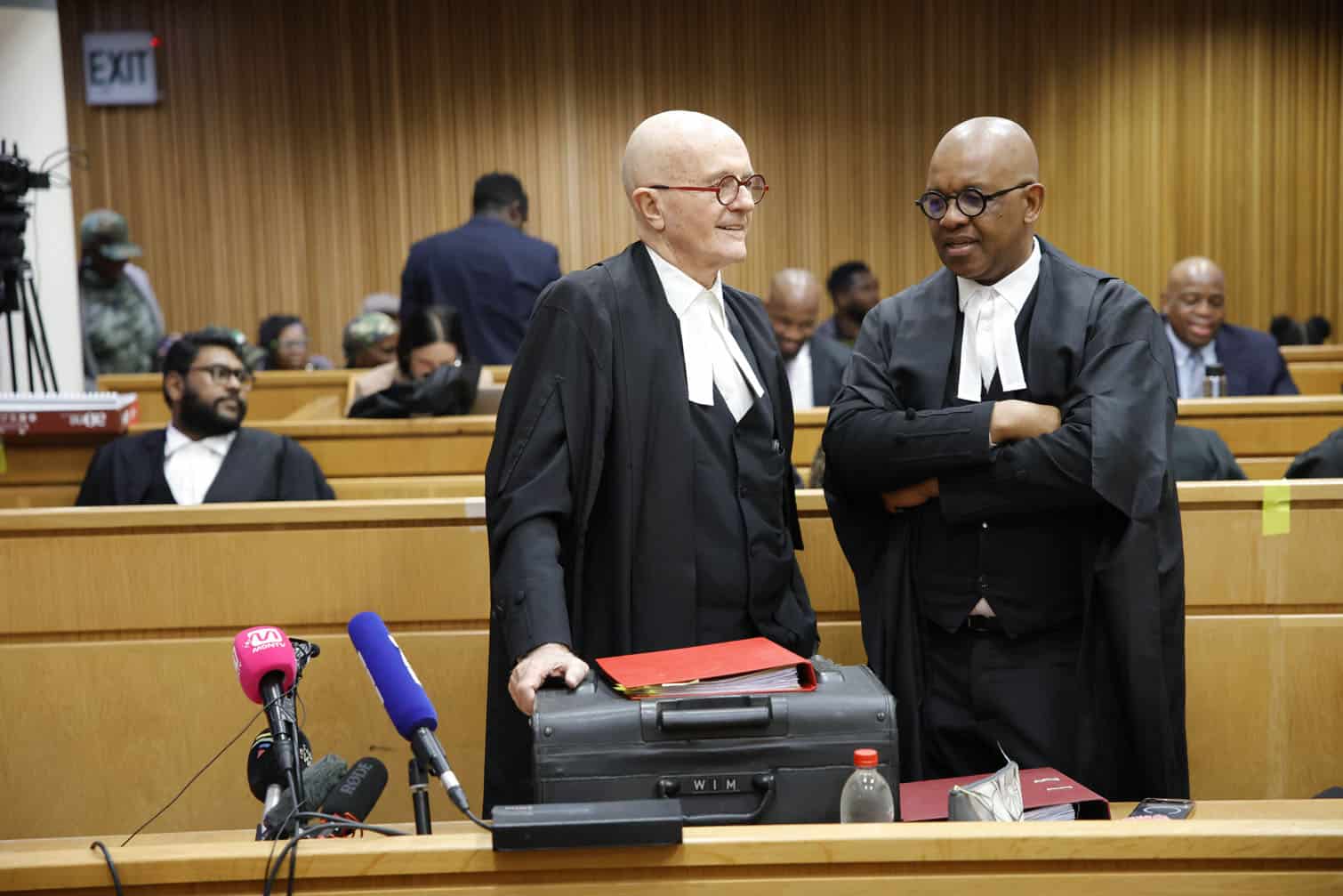 Advocates Wim Trengove, and Dali Mpofu