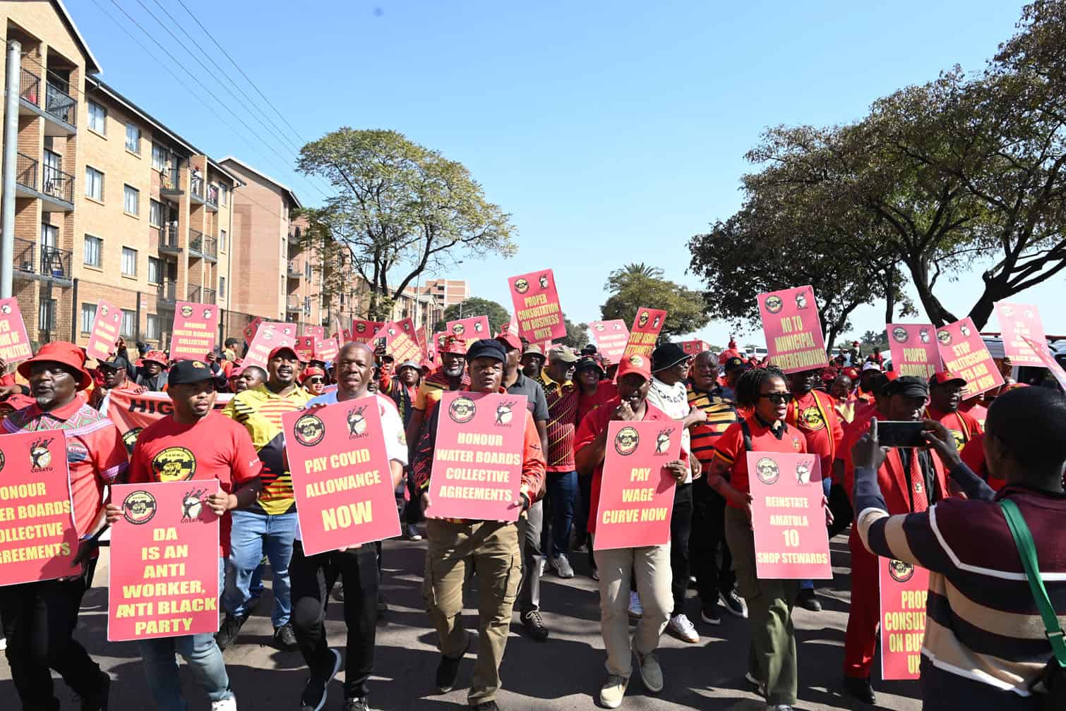SAMWU March To The National Treasury Of South Africa