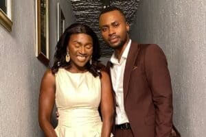 Wiseman Zitha with Shoki Mmola