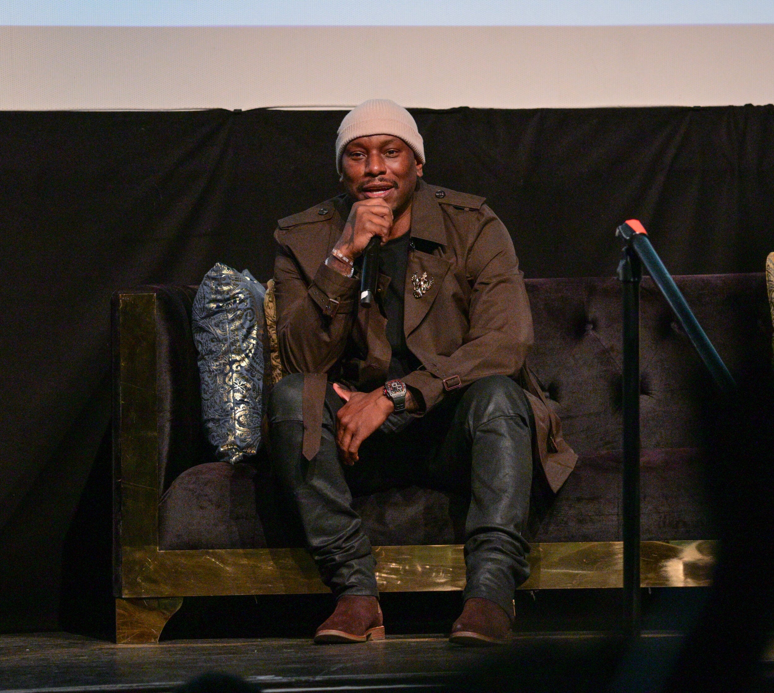 Tyrese Gibson speaks during Hollywood Confidential Salutes Actor And Singer Tyrese Gibson at The Montalban on June 24, 2023 in Hollywood, California. Picture via Prince Williams/Getty Images