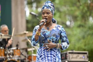 Angelique Kidjo performs at Stern Grove in Golden Gate Park on July 16, 2023 in San Francisco, California. Picture via Steve Jennings/Getty Images