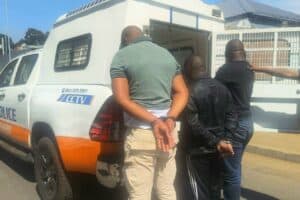 Three suspects arrested after JMPD discovers illegal firearms and a stolen vehicle following a high-speed chase