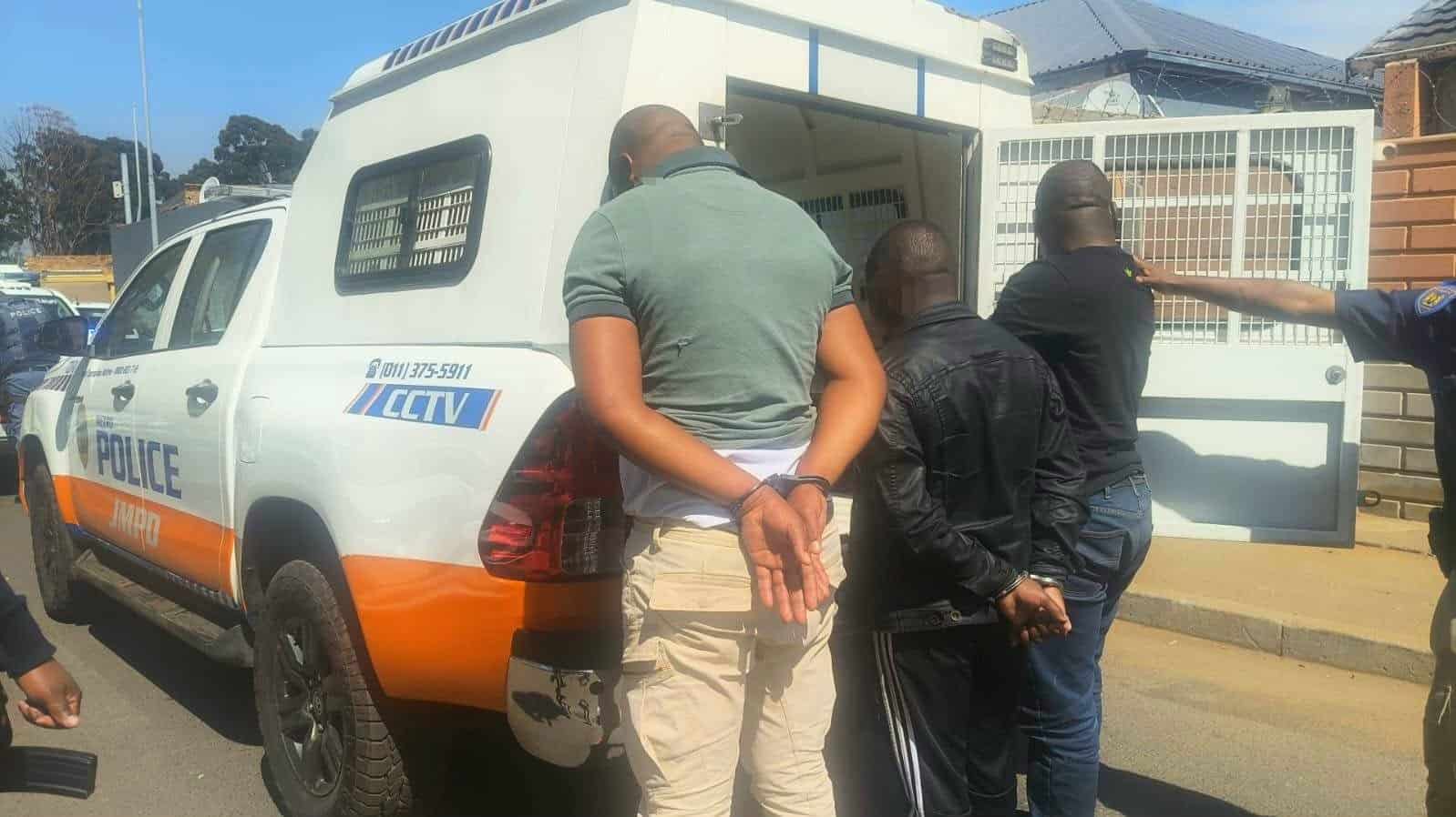 High-speed chase ends with three arrests, illegal firearms and stolen vehicle found [PICS]