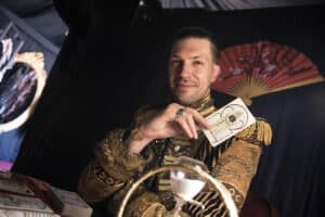Tarot reader Adrian van der Velden.
