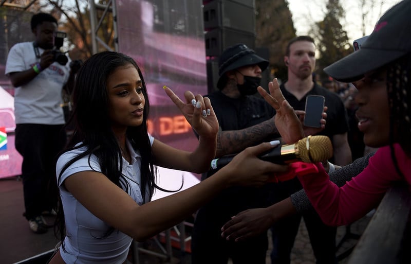 Grammy-winning South African superstar Tyla celebrates her homecoming with fans at an exclusive, fan-focused A 'POP ' Album Takeover at the Gold Reef City Theme Park in Johannesburg, 16 August 2026. The singer will take A 'POP' worldwide later this year on her first full global headline tour. The 34-date run begins in Paris in October before travelling through Europe and North America. Picture: Nigel Sibanda/The Citizen